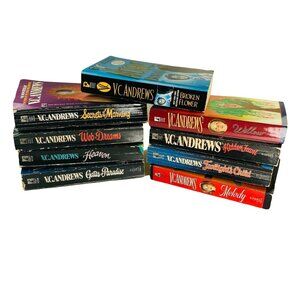 Lot 9 Vintage VC Andrews Various Series Books Family Gothic Horror Books u